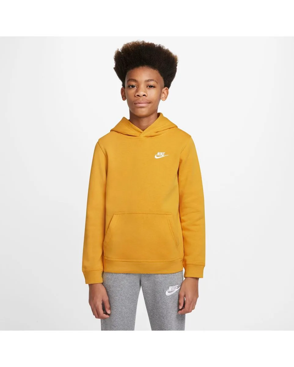 Sweatshirt à capuche manches longues Enfant plus âgé B NSW CLUB PO HOODIE Jaune